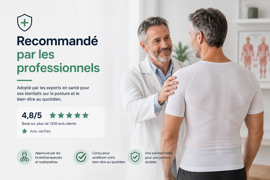 T-shirt correcteur de posture — effet gainant | Lunève