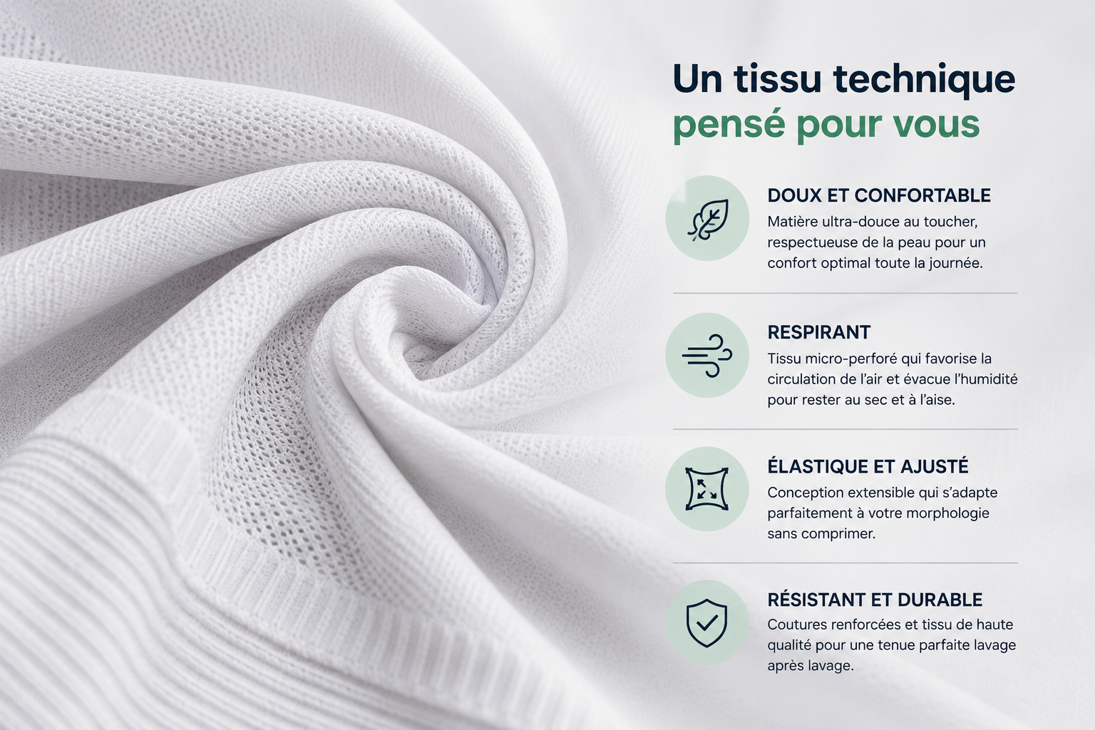 T-shirt correcteur de posture — effet gainant | Lunève
