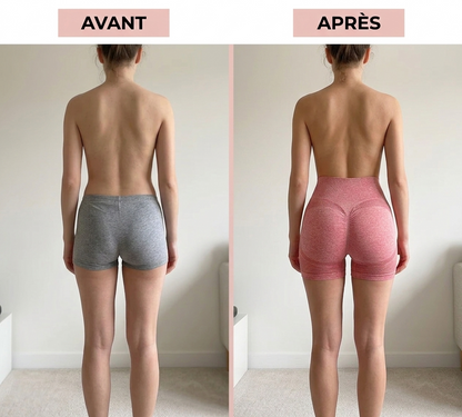 Short Flow 3D Lunève — Push-up naturel, fessiers galbés instantanément